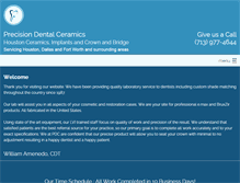Tablet Screenshot of precisiondentalceramics.org